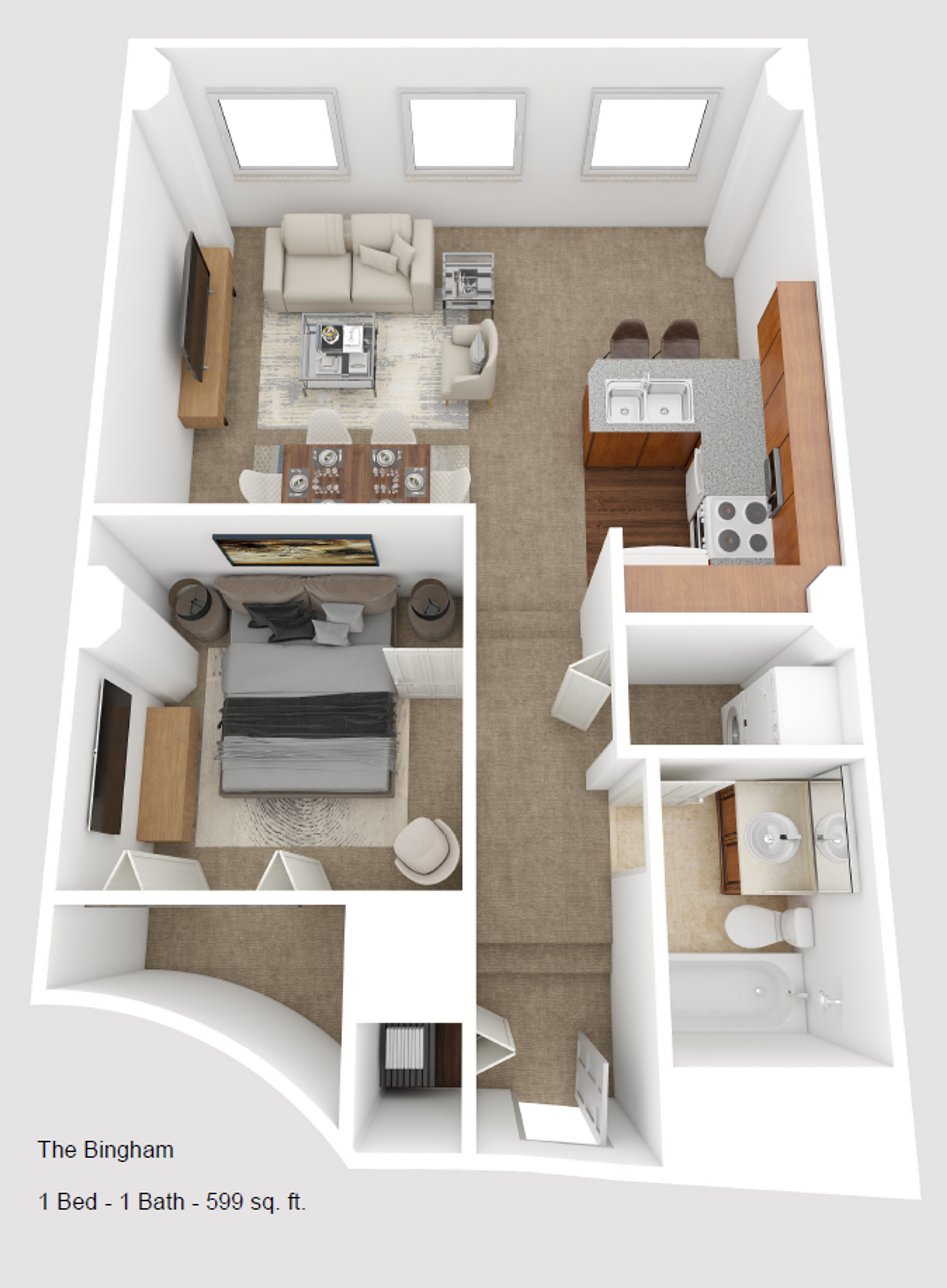 1209 | 1BD AVAILABLE NOW floorplan image